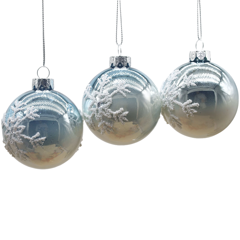 Boule de verre décorative de Noël d'intérieur 8 × 8 × 8 cm