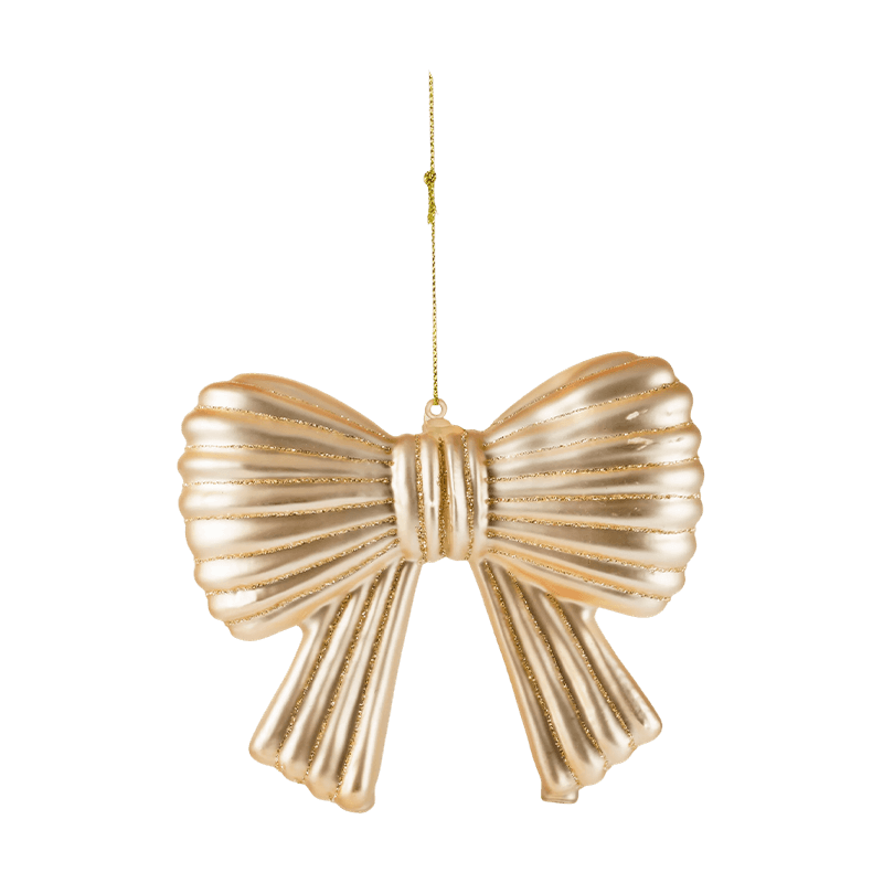 Décoration suspendue d’ornement de nœud de paillettes de Noël