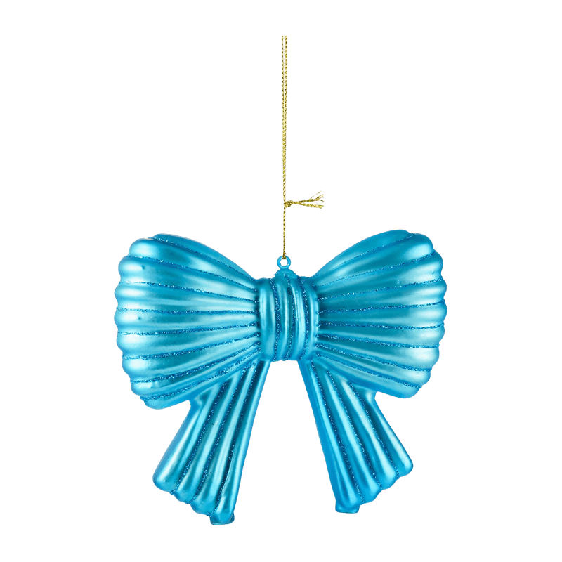 Décoration suspendue d’ornement de nœud de paillettes de Noël