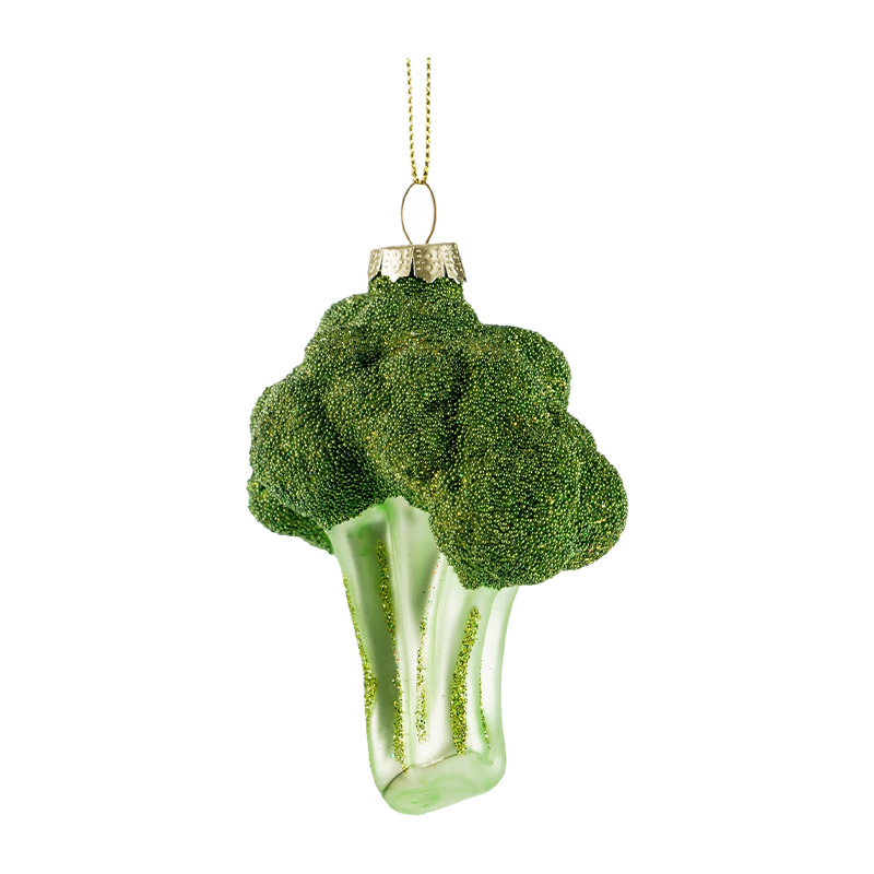 Ornement en verre de Noël Brocoli/Canne en sucre/Globe en forme de cerf