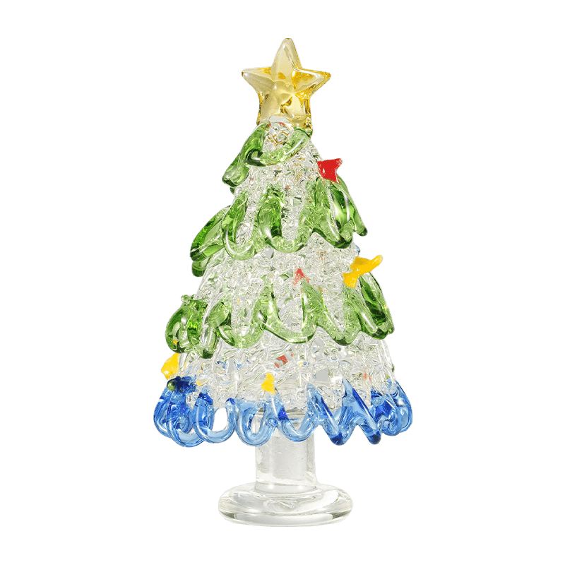 Ornement de bureau en verre soufflé à la main pour arbre de Noël