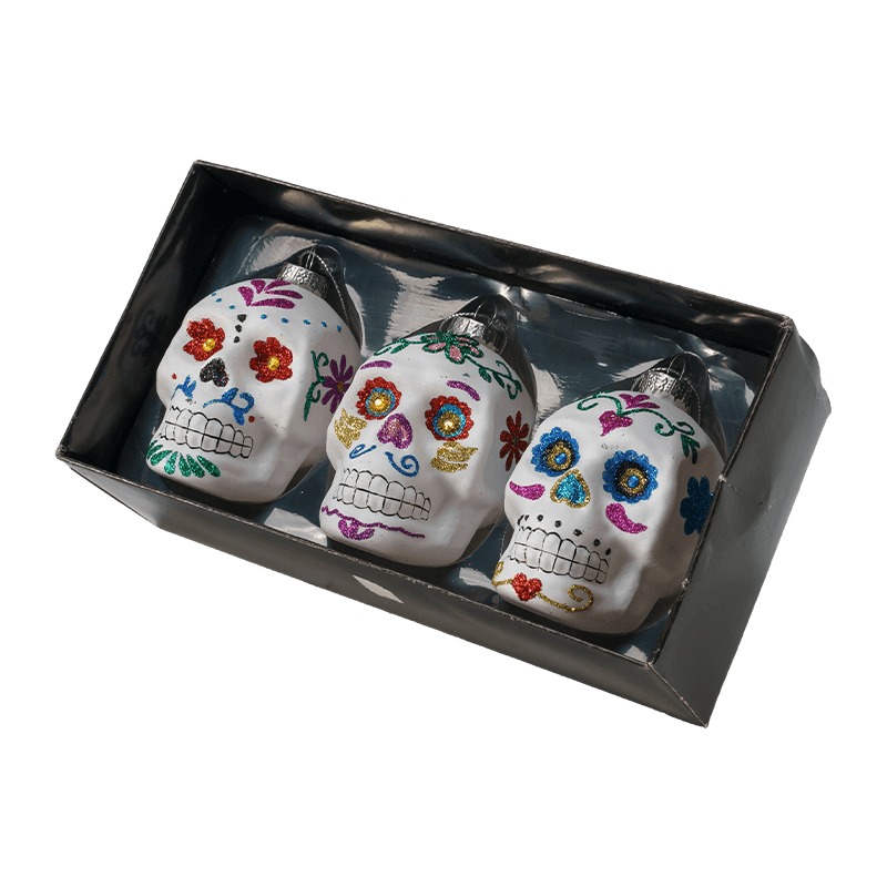 Coffrets cadeaux d'ornements en verre de Noël