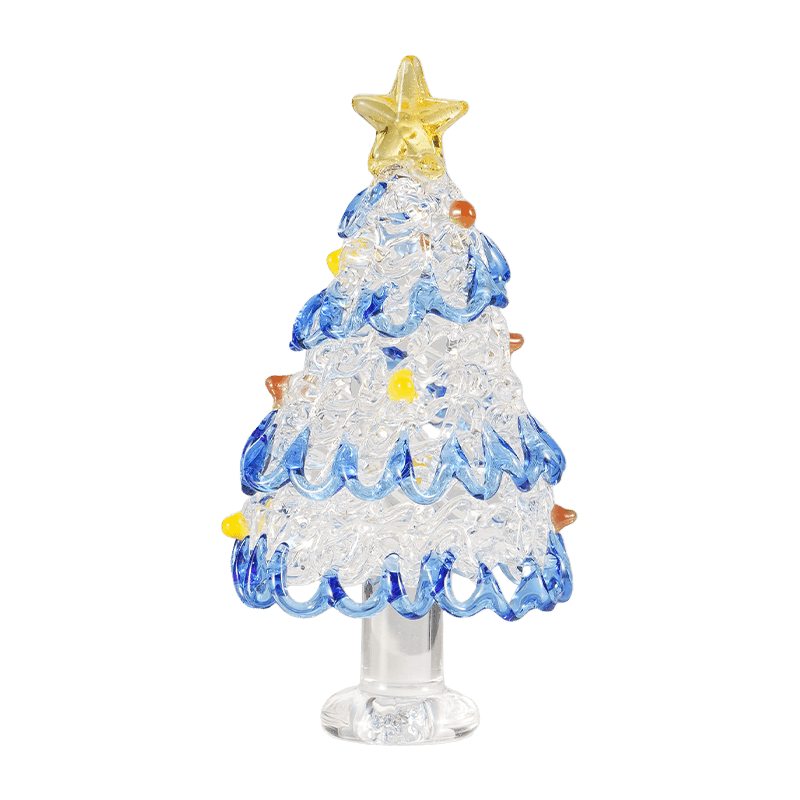 Ornement de bureau en verre soufflé à la main pour arbre de Noël