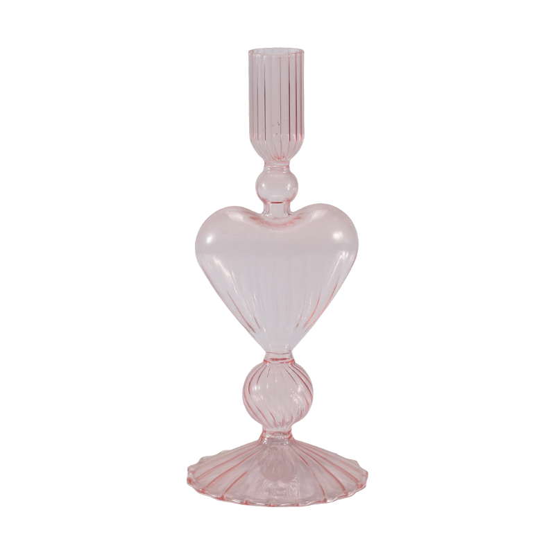 Collection de bougeoirs en verre romantiques et minimalistes