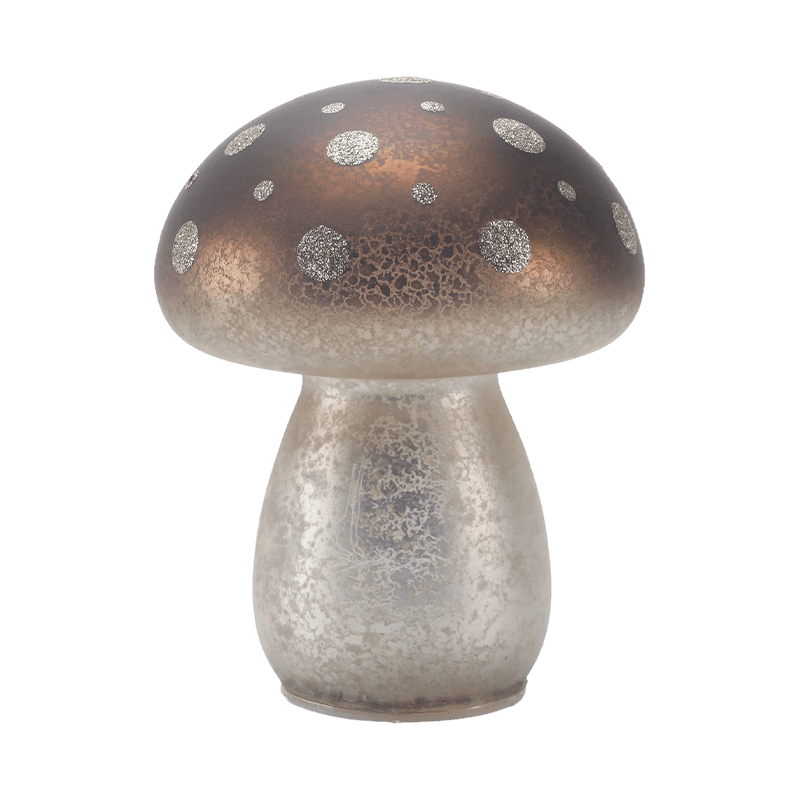 Ornement de champignon fait à la main avec décoration LED