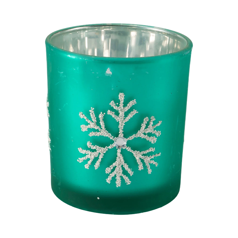 8-12 cmCollection de bougeoirs en verre festifs