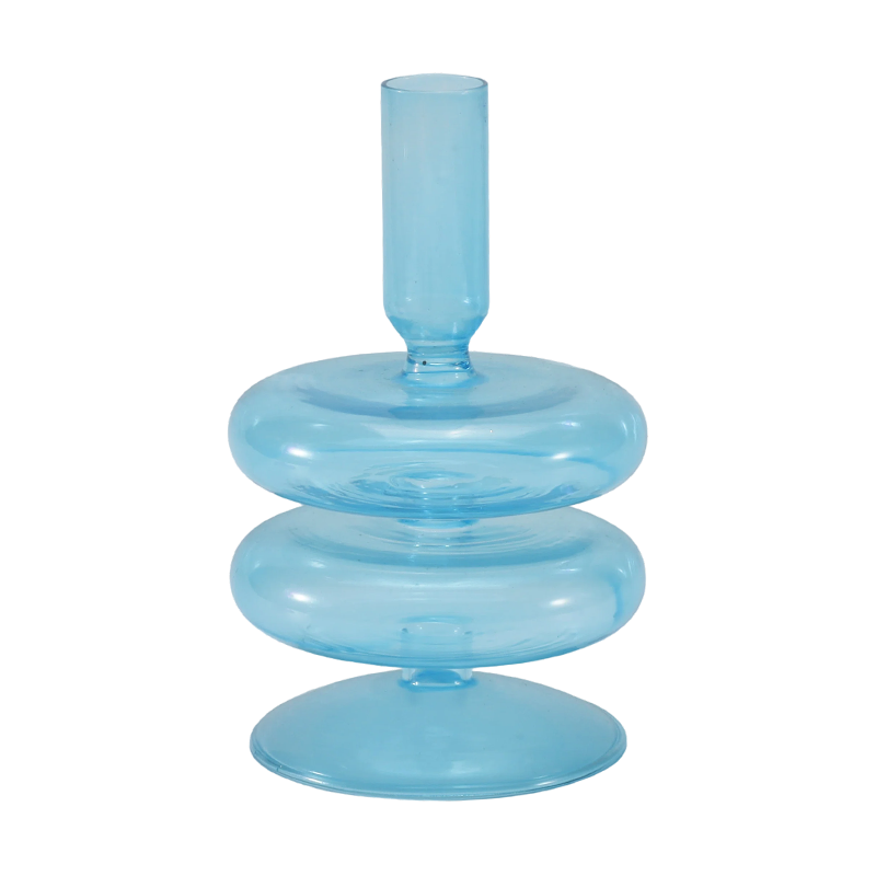 Collection de bougeoirs en verre romantiques et minimalistes