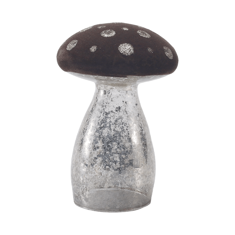 Ornement de champignon fait à la main avec décoration LED