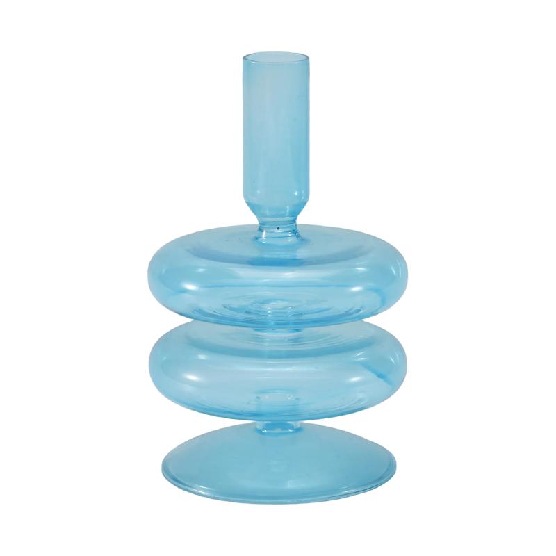 Collection de bougeoirs en verre romantiques et minimalistes