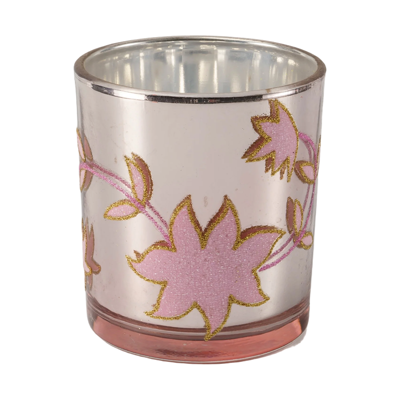 Collection de bougeoirs en verre festifs