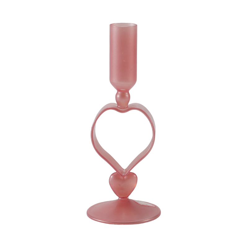 Collection de bougeoirs en verre romantiques et minimalistes