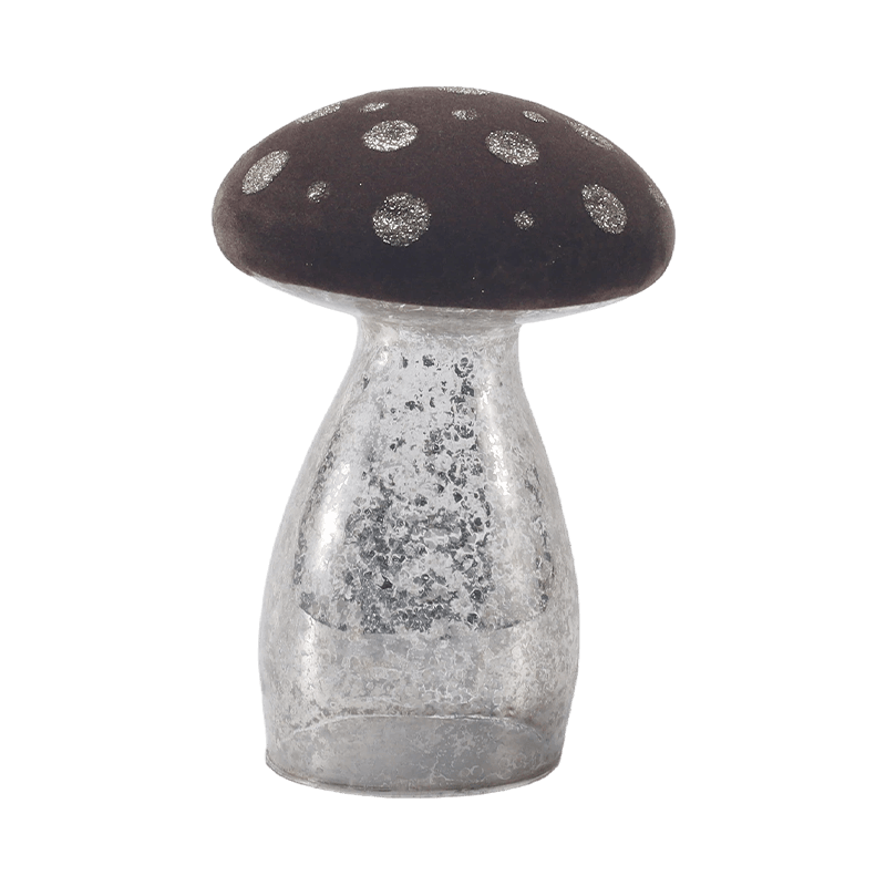 Ornement de champignon fait à la main avec décoration LED