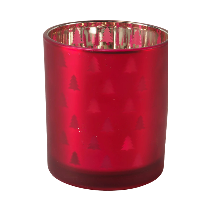 Collection de bougeoirs en verre festifs