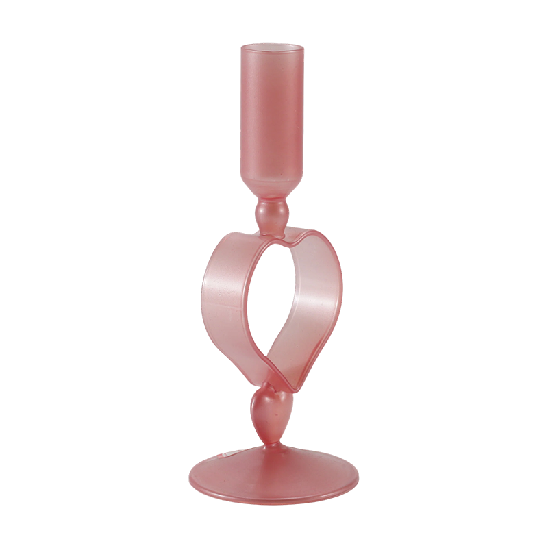 Collection de bougeoirs en verre romantiques et minimalistes