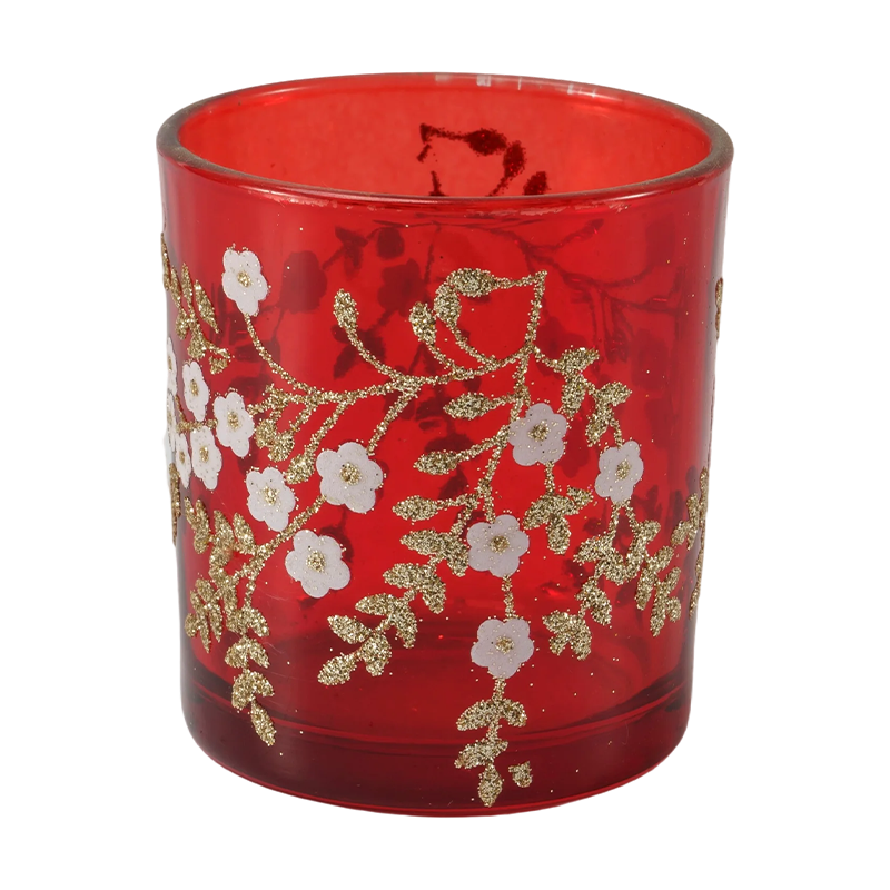 Collection de bougeoirs en verre festifs