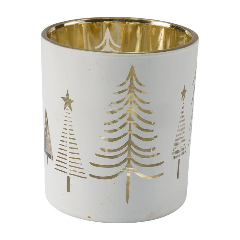 8-12 cmCollection de bougeoirs en verre festifs