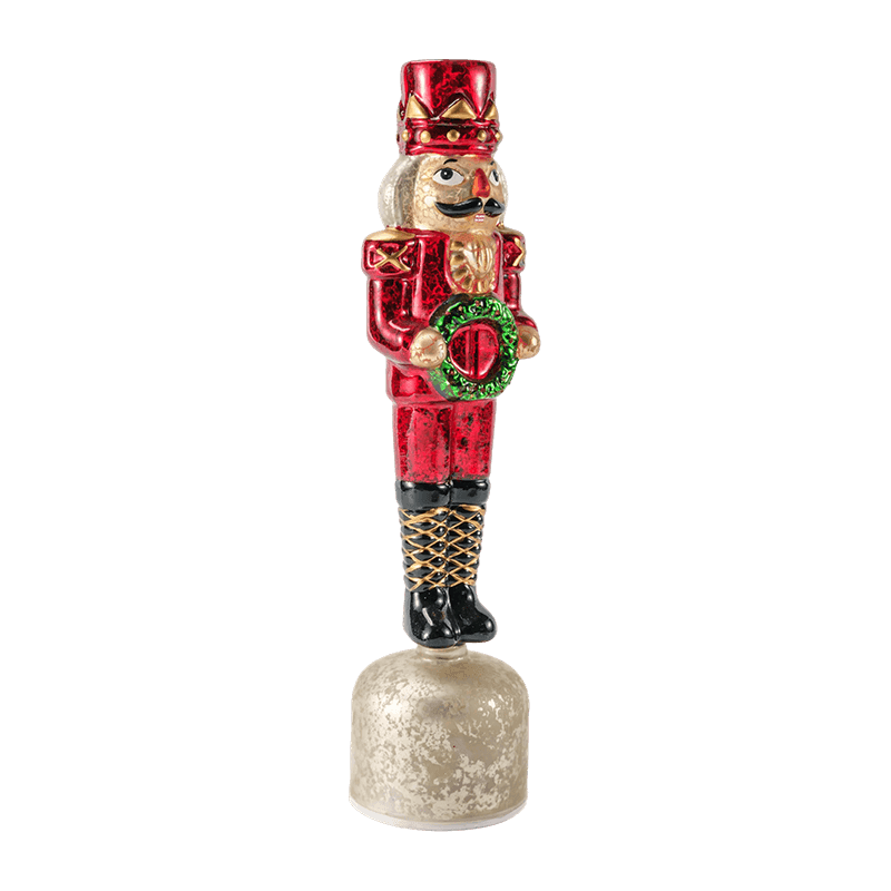 Figurine Casse-Noisette Vintage en Verre Mercure (Finition Rouge)
