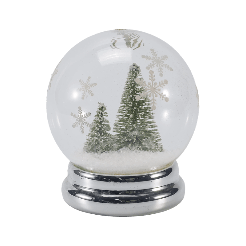 Cloche en verre festive et globe lumineux (styles ange/crèche/arbre de Noël/forêt de cerfs)