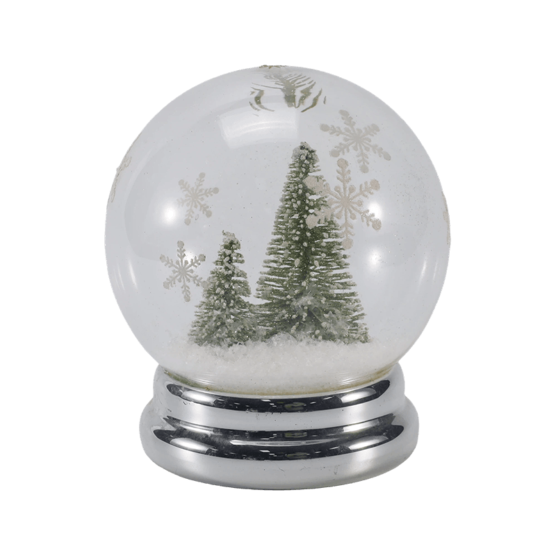 Cloche en verre festive et globe lumineux (styles ange/crèche/arbre de Noël/forêt de cerfs)