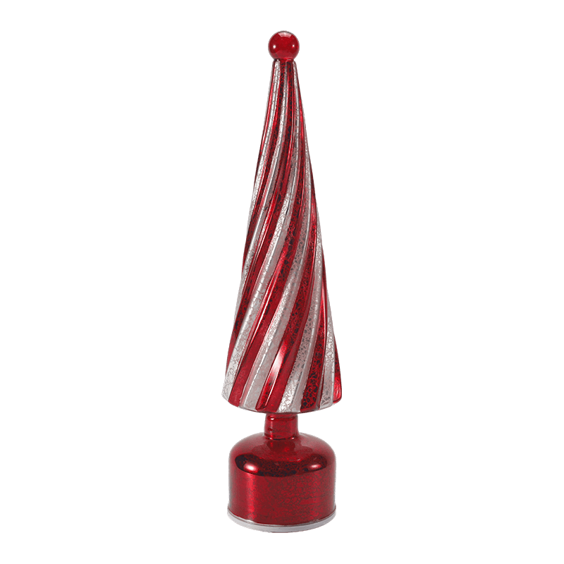 Arbre de noël tourbillon en verre au mercure Vintage, 10x20 cm, 10x25cm et 10x30cm