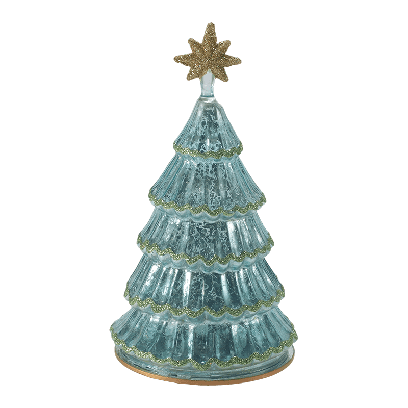 Lumière d'arbre de noël en couches de verre au mercure Vintage 10*20 cm