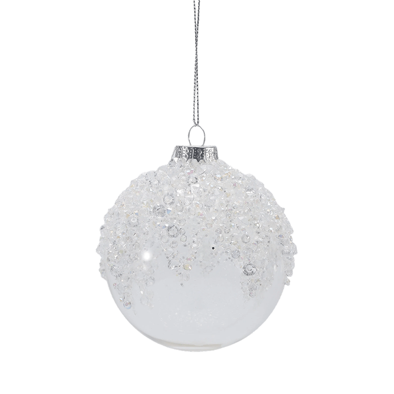 Boule de Noël en verre de qualité supérieure 8*8*8 cm