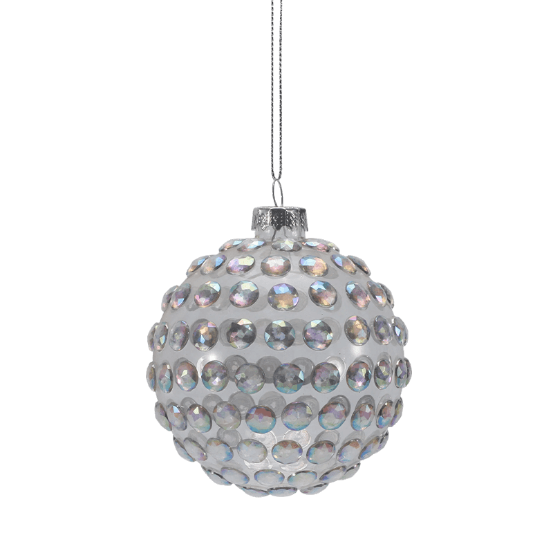 Boule de Noël en verre de qualité supérieure 8*8*8 cm