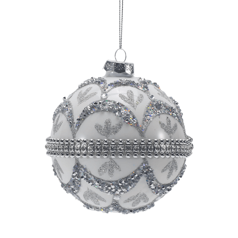Boule de Noël en verre de qualité supérieure 8*8*8 cm