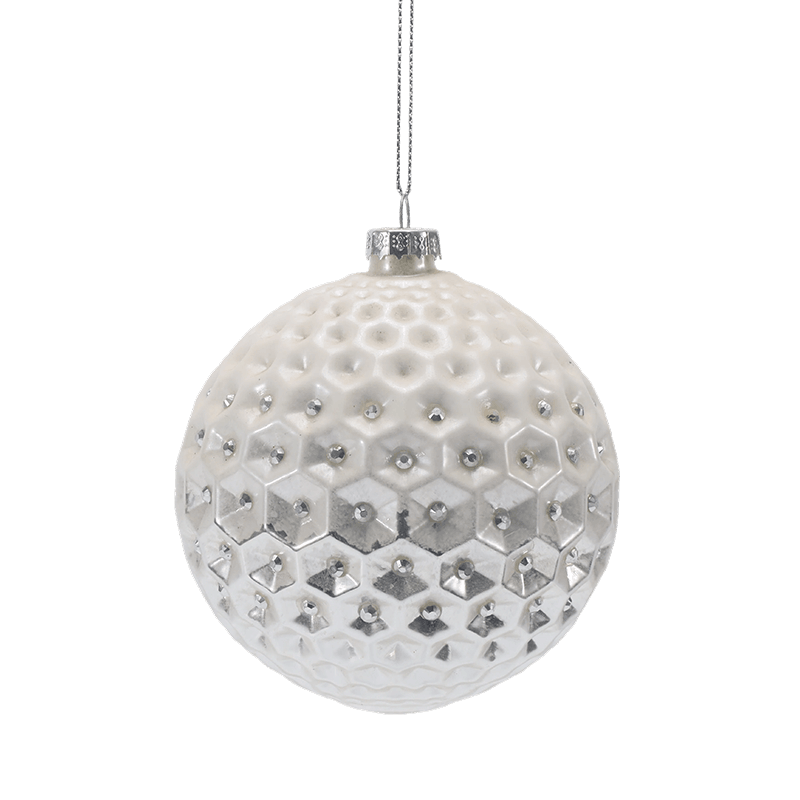 Boule de Noël en verre de qualité supérieure 8*8*8 cm
