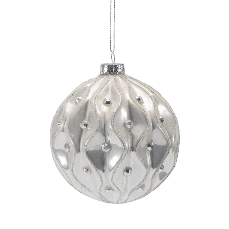 Boule de Noël en verre de qualité supérieure 8*8*8 cm