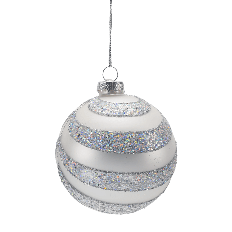 Boule de Noël en verre de qualité supérieure 8*8*8 cm