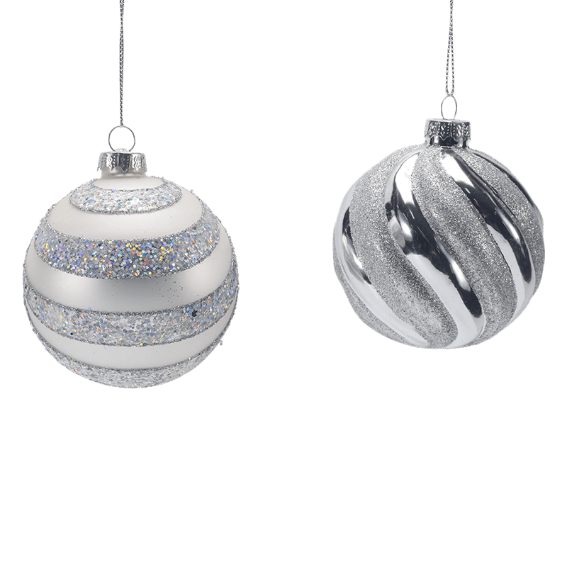Boule de Noël en verre de qualité supérieure 8*8*8 cm