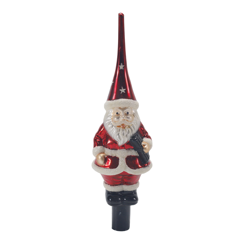 Cimier d'arbre de Noël en verre de mercure vintage