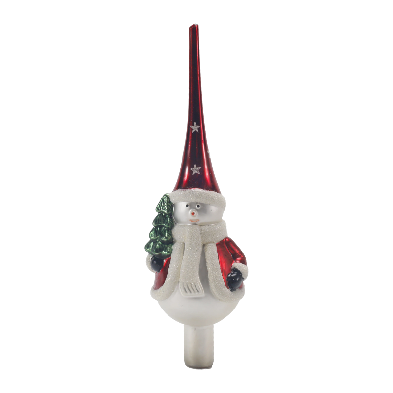 Cimier d'arbre de Noël en verre de mercure vintage