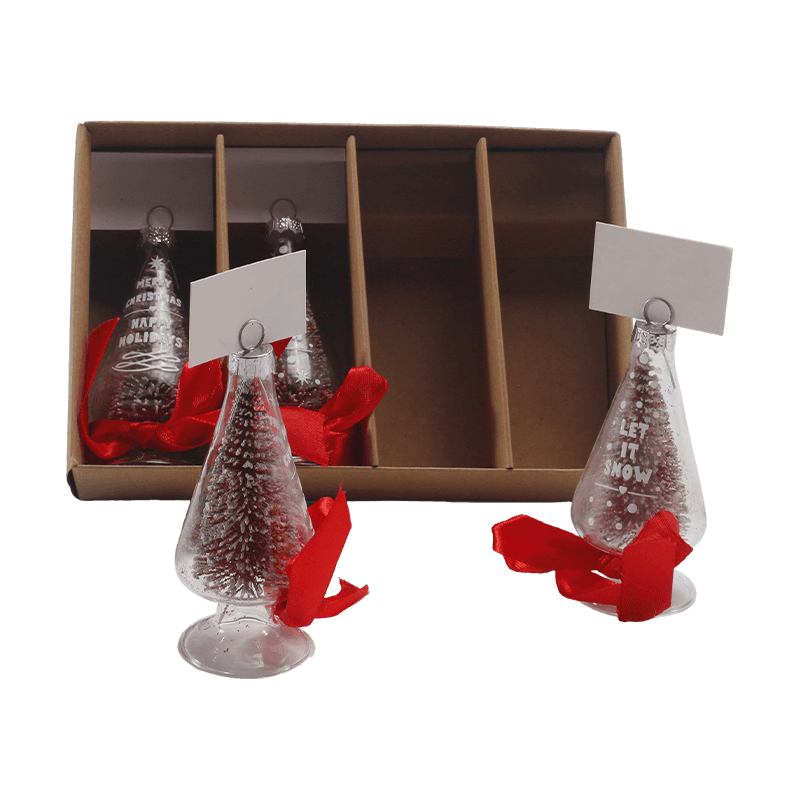 Ornement de Noël en verre soufflé à la main