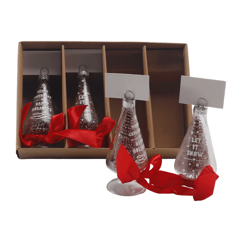 Ornement de Noël en verre soufflé à la main