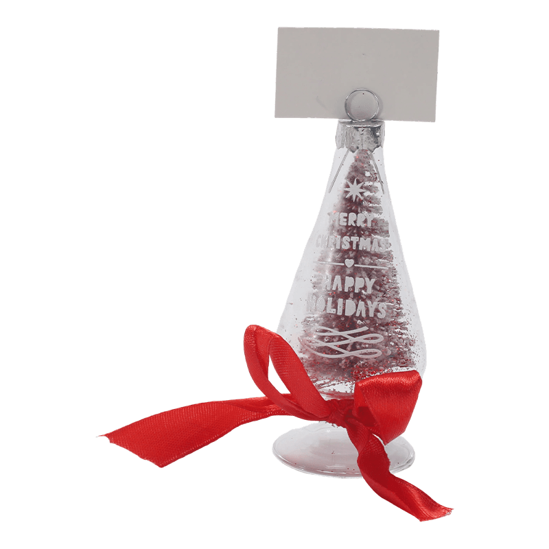 Ornement de Noël en verre soufflé à la main