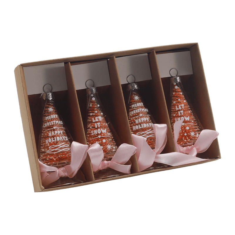 Ornement de Noël en verre soufflé à la main