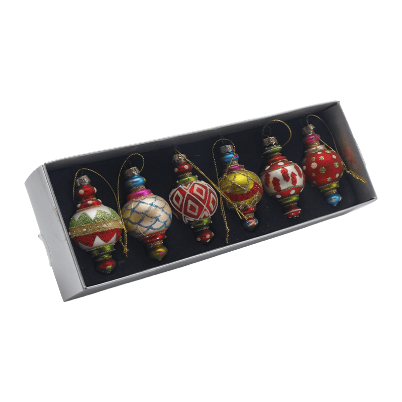 Ornement de Noël en verre soufflé à la main