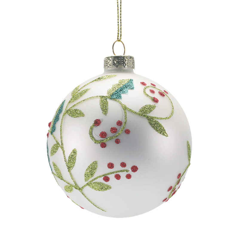 Boule de Noël en verre soufflé bouche 888 cm