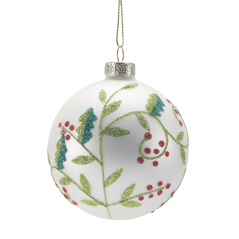 Boule de Noël en verre soufflé bouche 888 cm
