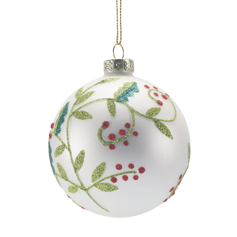 Boule de Noël en verre soufflé bouche 888 cm