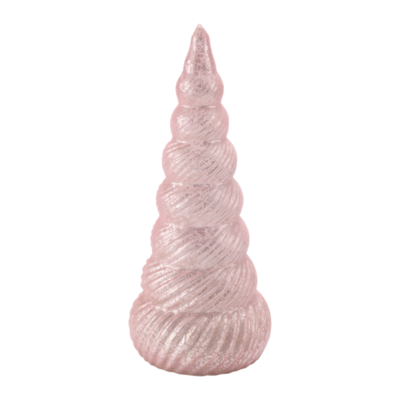 Décor d’arbre de Noël texturé en spirale