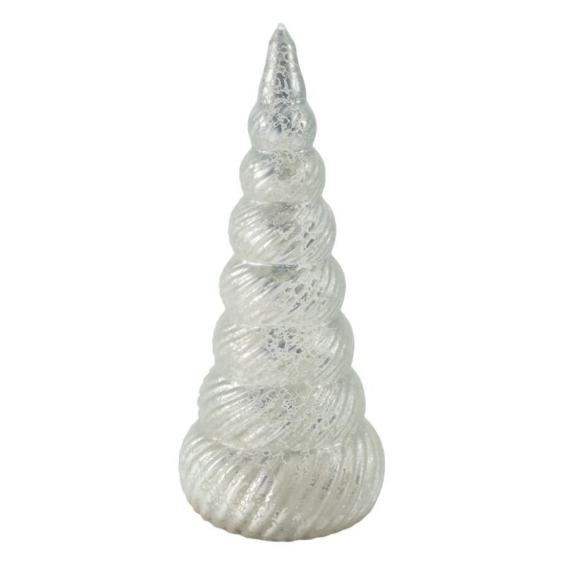 Décor d’arbre de Noël texturé en spirale