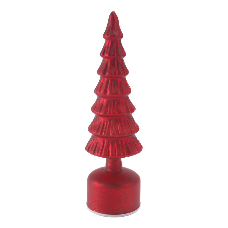 Lampe d'arbre de Noël vintage en verre au mercure
