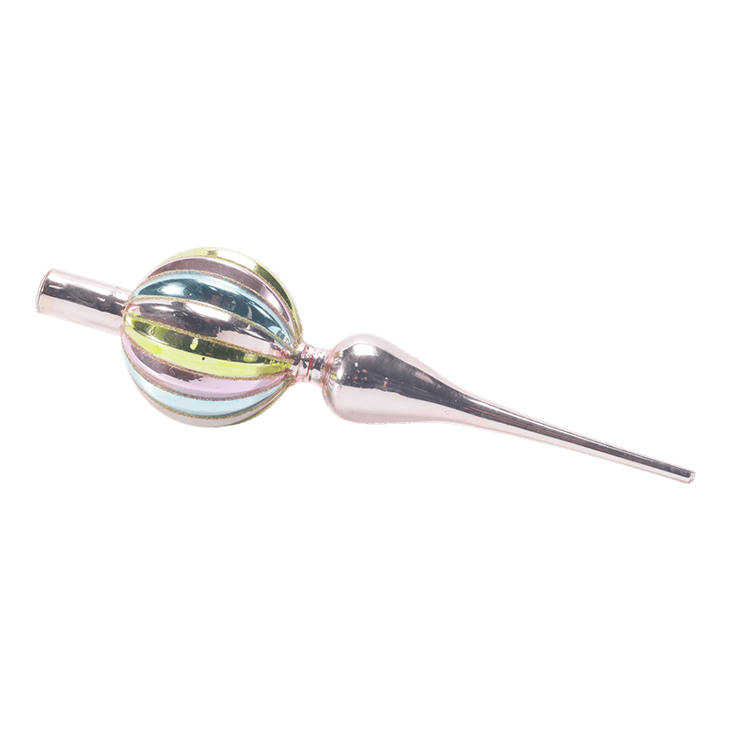 Cime d'arbre de Noël en verre soufflé à la main