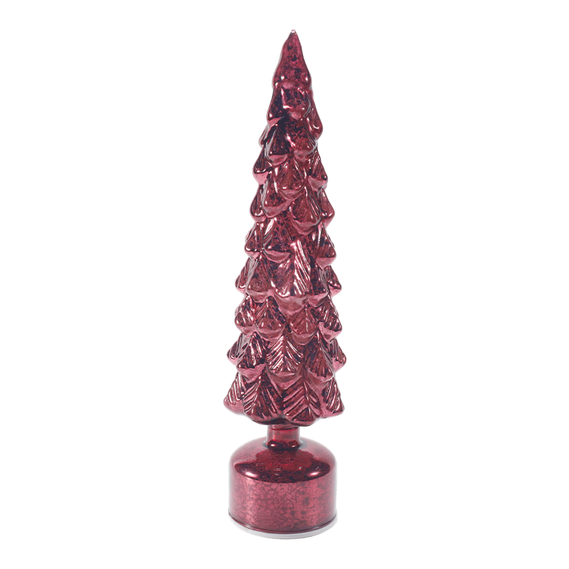 Lampe d'arbre de Noël vintage en verre au mercure