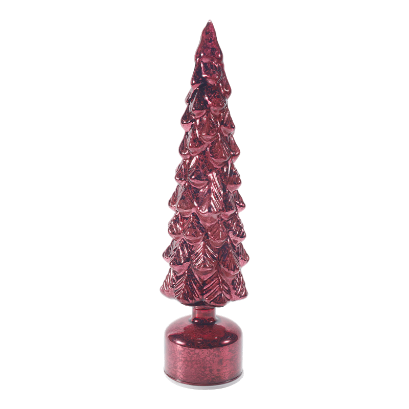Lampe d'arbre de Noël vintage en verre au mercure