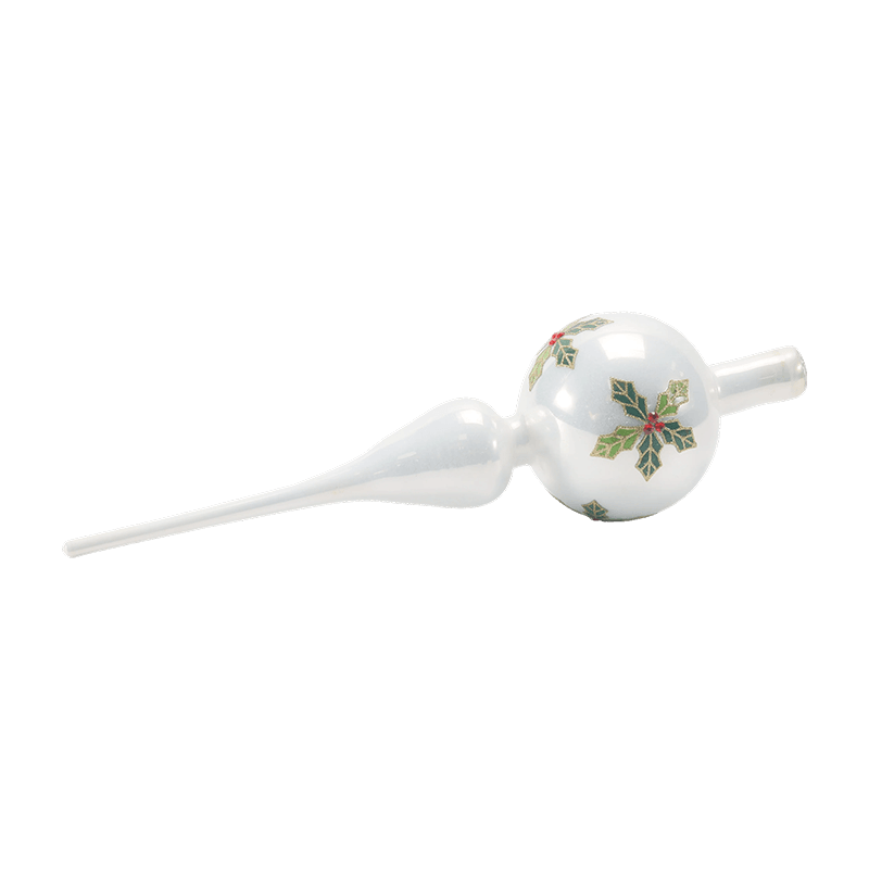Cime d'arbre de Noël en verre soufflé à la main