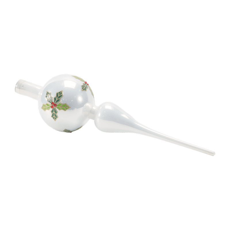 Cime d'arbre de Noël en verre soufflé à la main